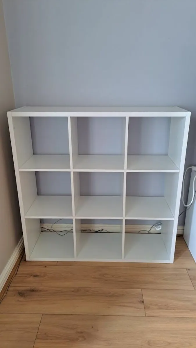 White Cube Storage Shelf – 9 Compartments - Image 2