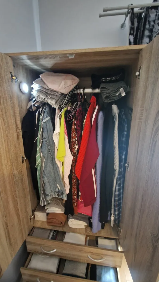 Compact Wardrobe with Drawers – Used, Great Condit - Image 1