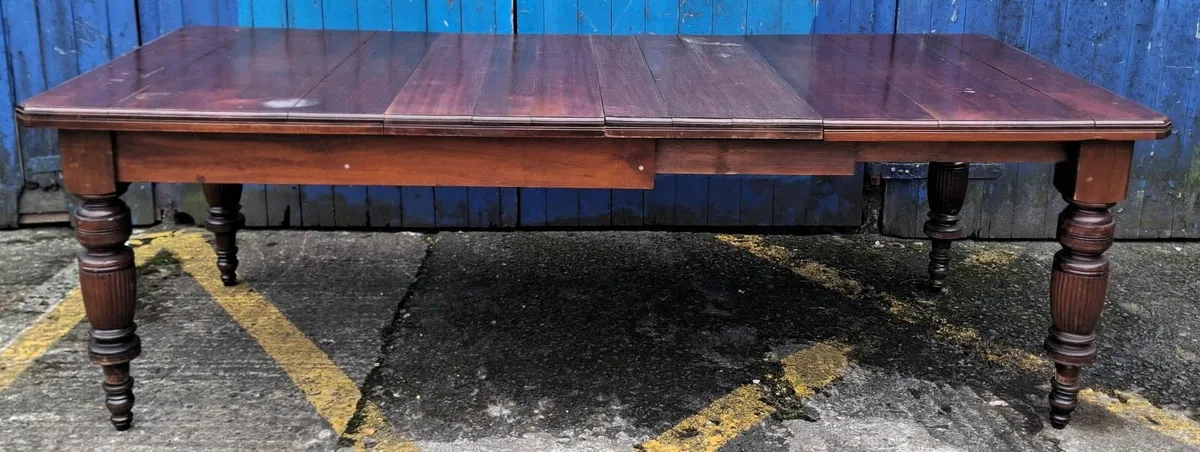 8ft Vintage Dining Table - Image 1