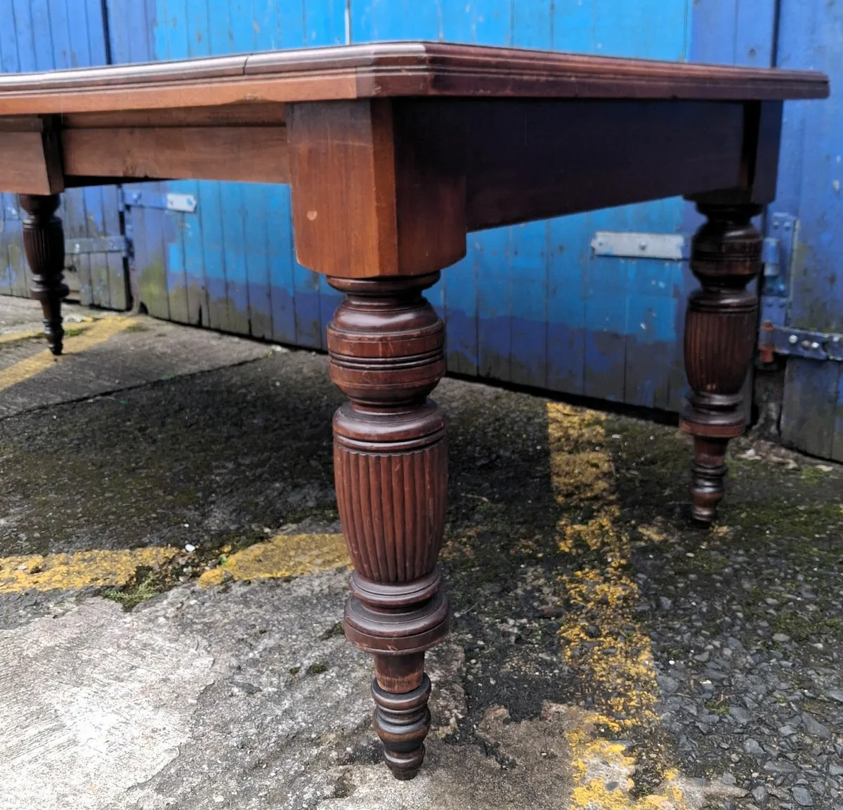 8ft Vintage Dining Table - Image 4