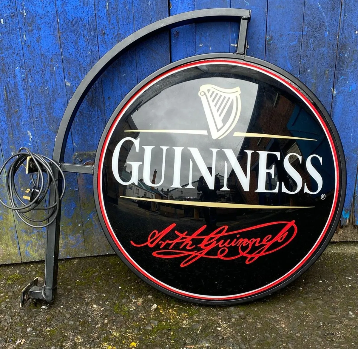 Guinness Pub Wall Sign (Double Sided, Dome, LED) - Image 1