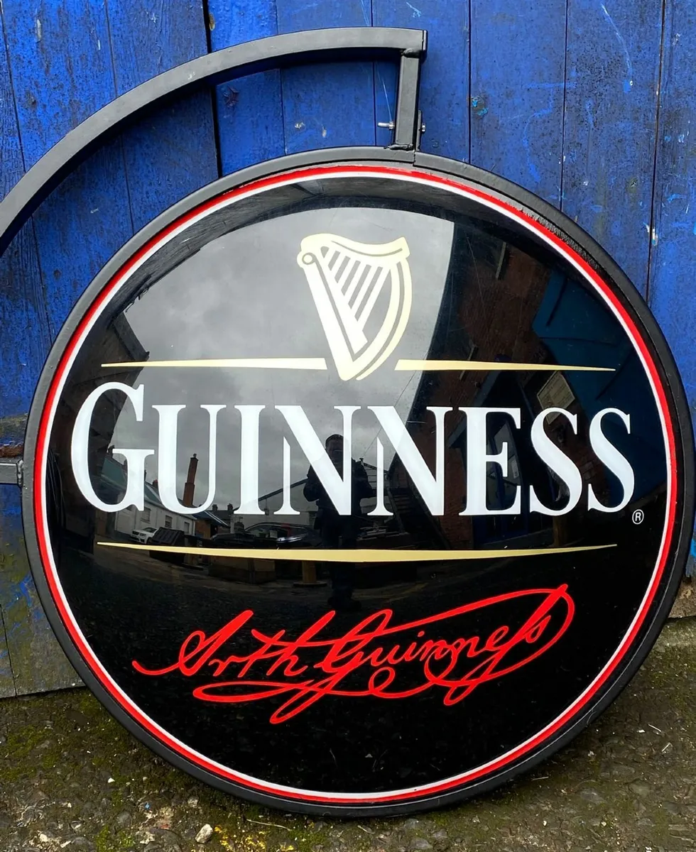 Guinness Pub Wall Sign (Double Sided, Dome, LED) - Image 4