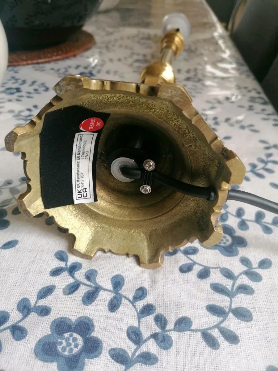Brass Table Lamp - Image 4