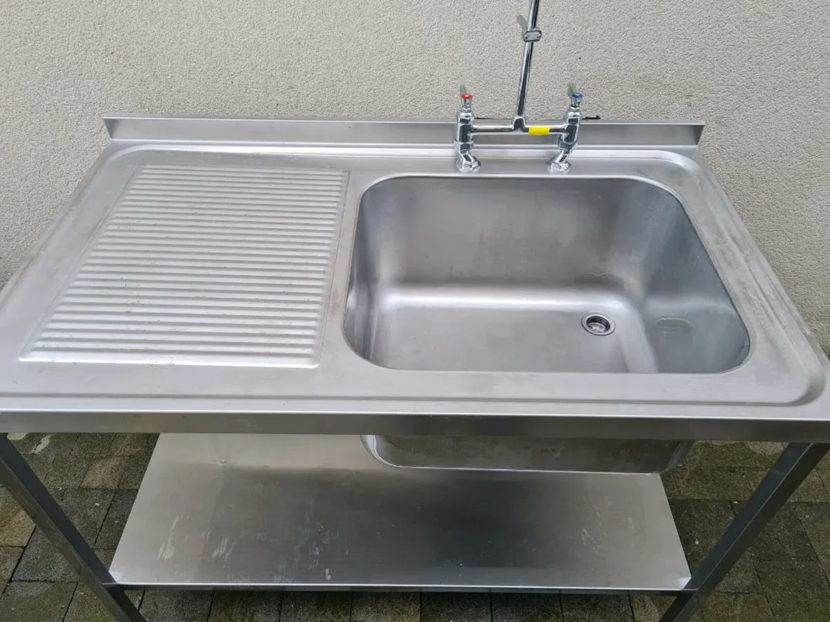 Stainless Steel with Hose Pre Rinser - Image 2