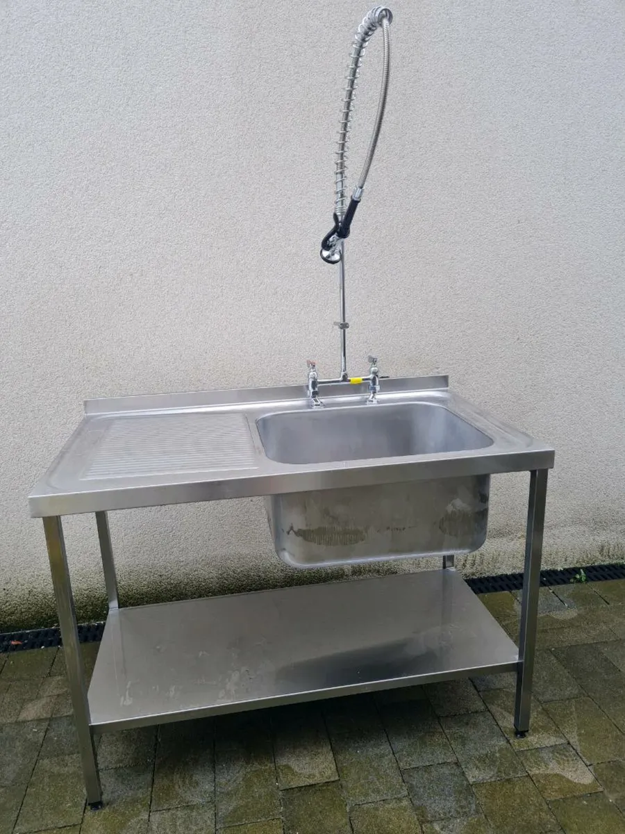 Stainless Steel with Hose Pre Rinser - Image 3