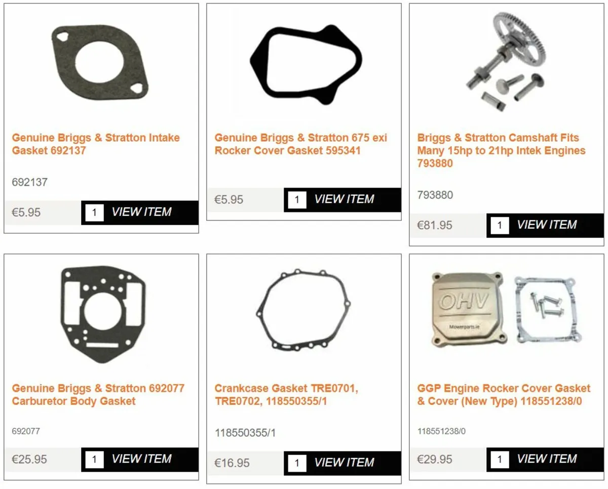 Briggs & Stratton Spare Parts - Image 2