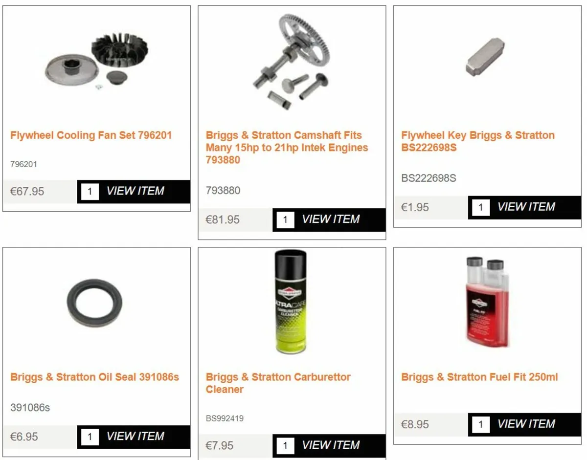 Briggs & Stratton Spare Parts - Image 3