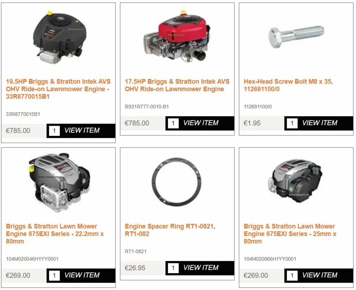 Briggs & Stratton Spare Parts - Image 4