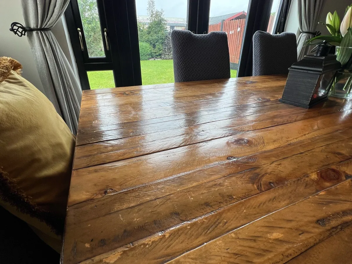 Kitchen Table with Bench and Chairs - Image 3