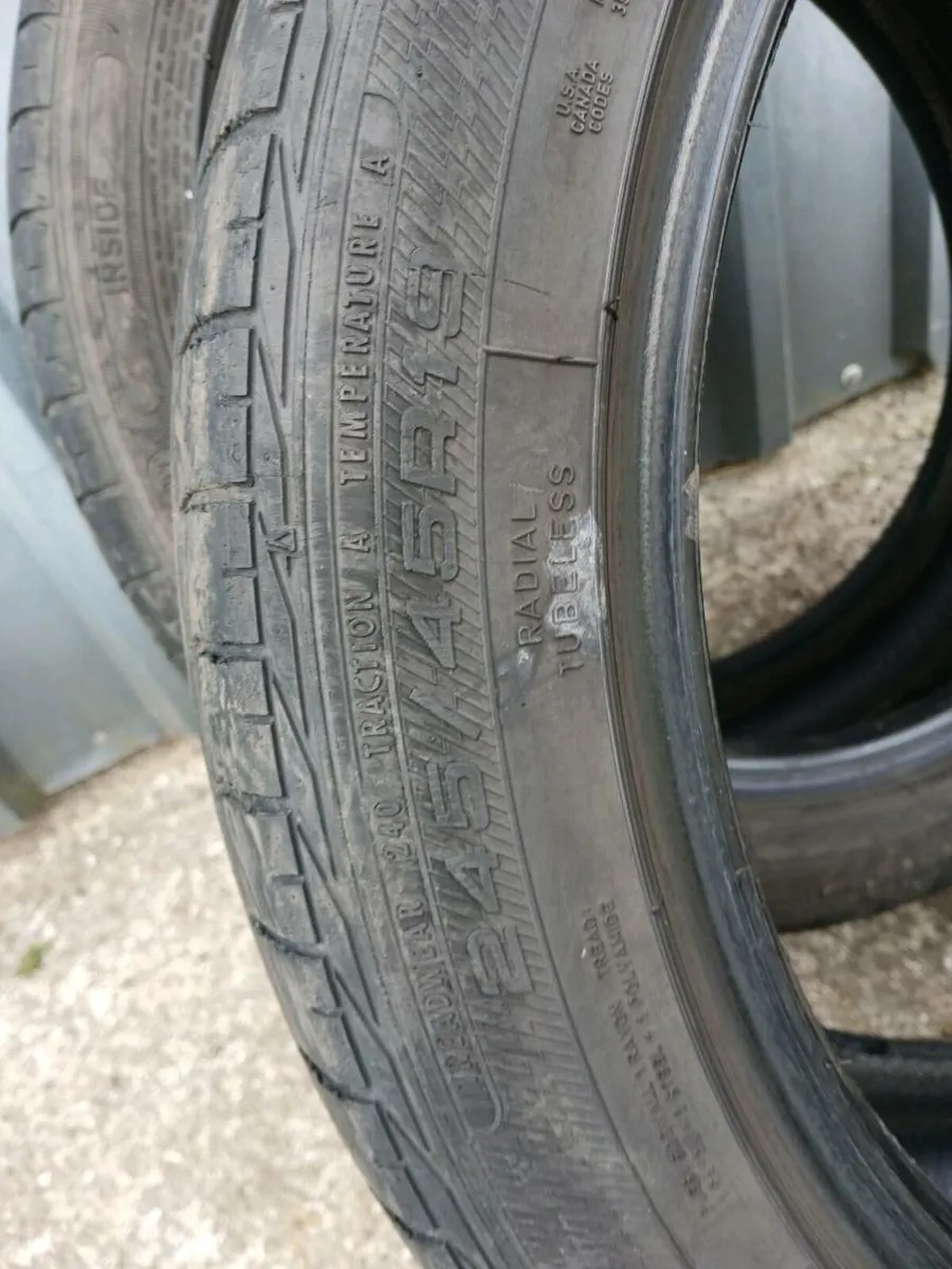 Goodyear run flat tyres 245 45 19 - Image 2
