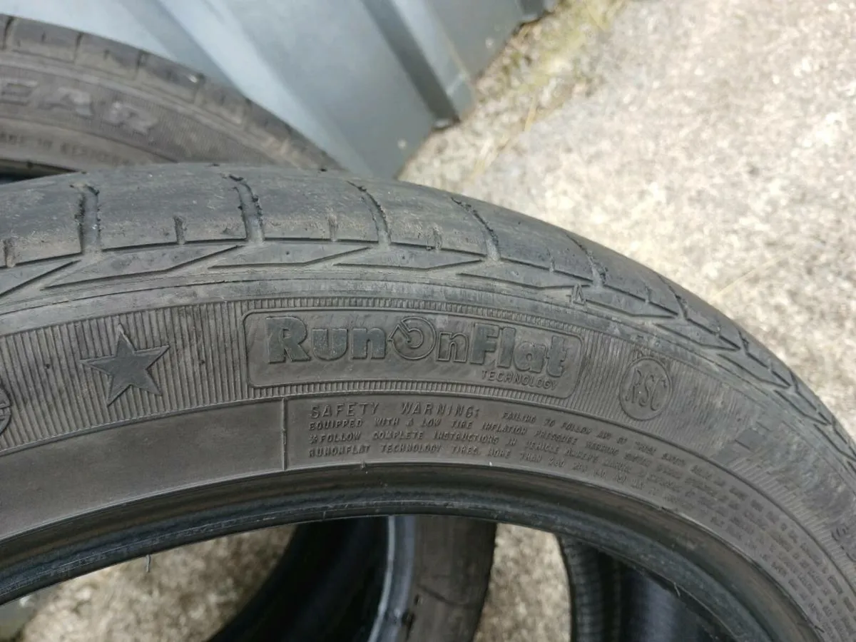 Goodyear run flat tyres 245 45 19 - Image 4