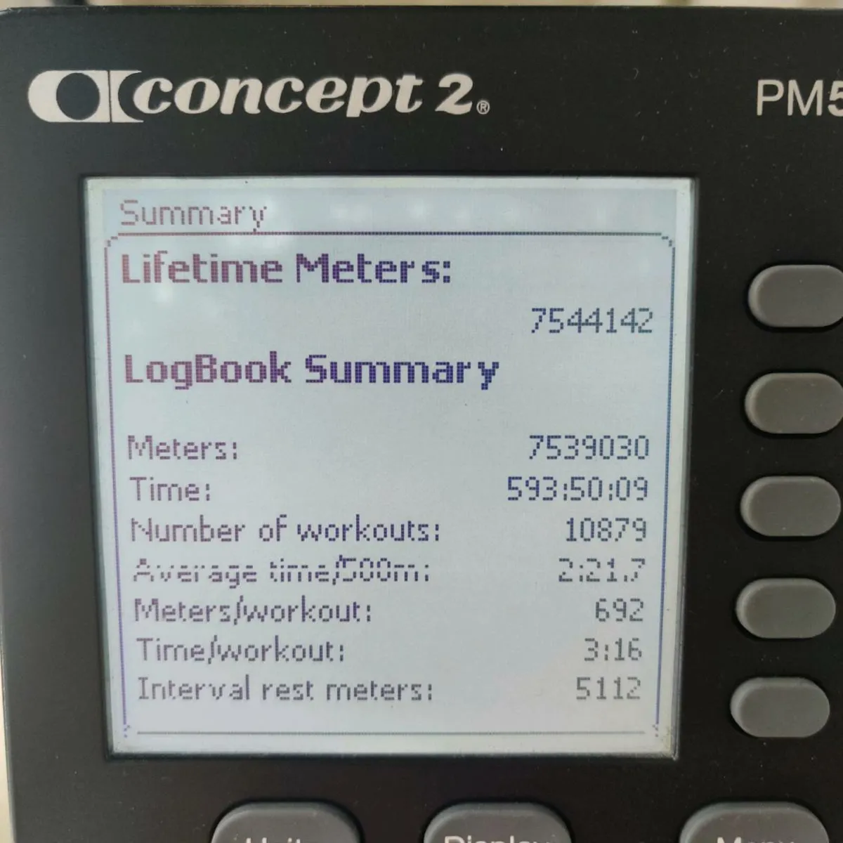 Concept 2 Rower PM5 Monitor - Image 2