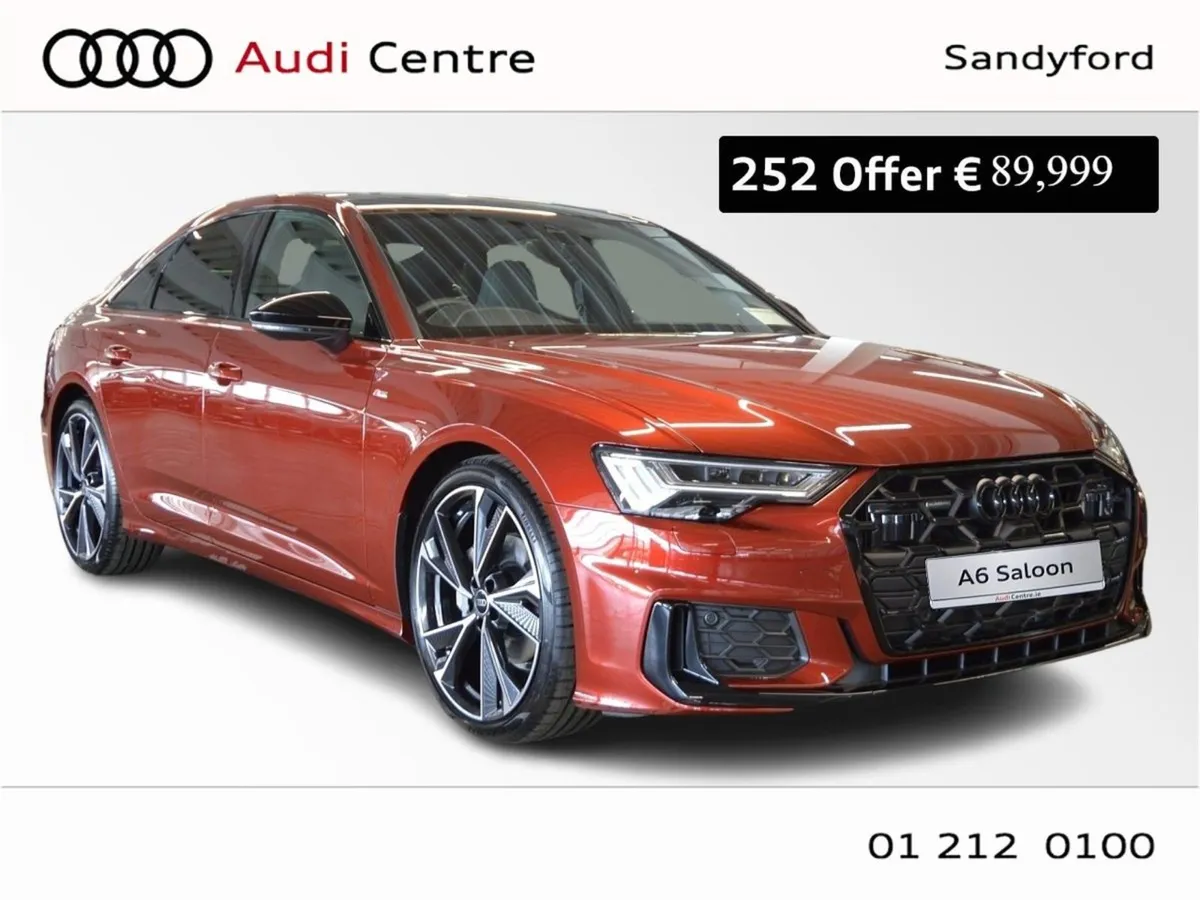 Audi A6 40 TDI Quattro S-line Grenadine RED Sunro - Image 1