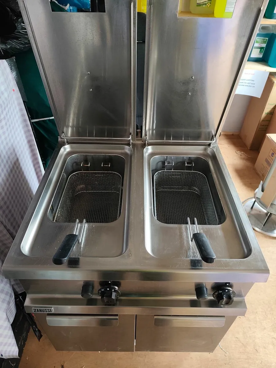 Catering twin deep fat fryer - Image 1