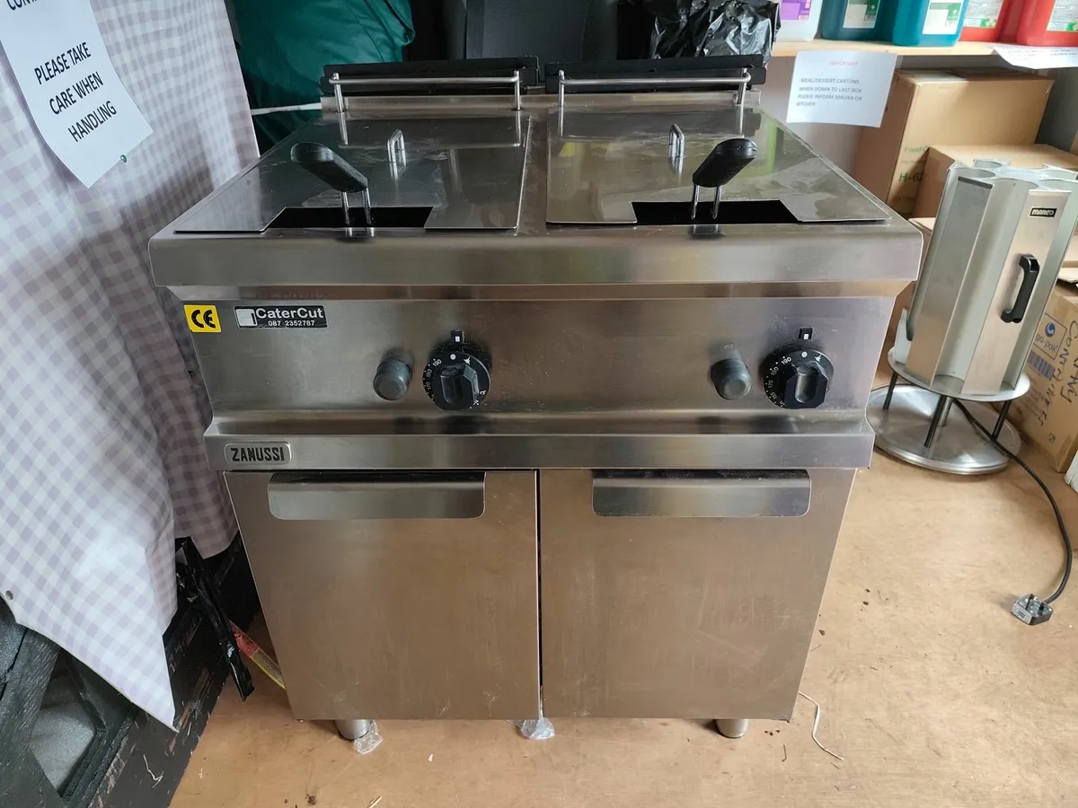Catering twin deep fat fryer - Image 3