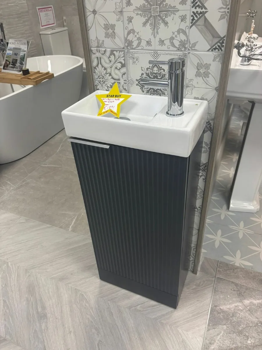 Bathshack Exclusive - Fluted Mini Vanity Unit Deal - Image 1