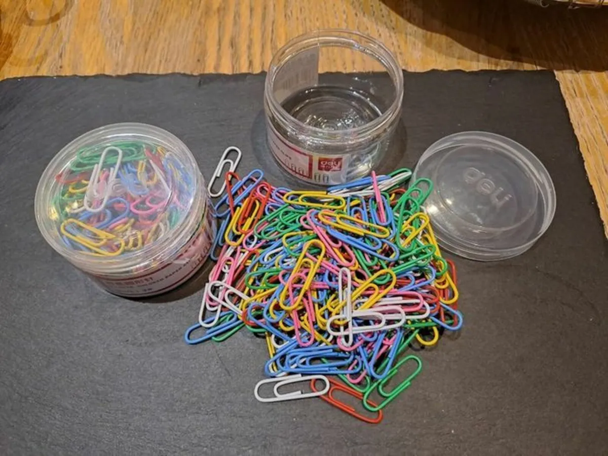160 coloured Paper clips - Image 2