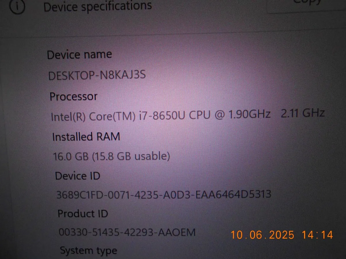 HP Elitebook 840 G5 14" Laptop Intel Core i7-8650U - Image 3