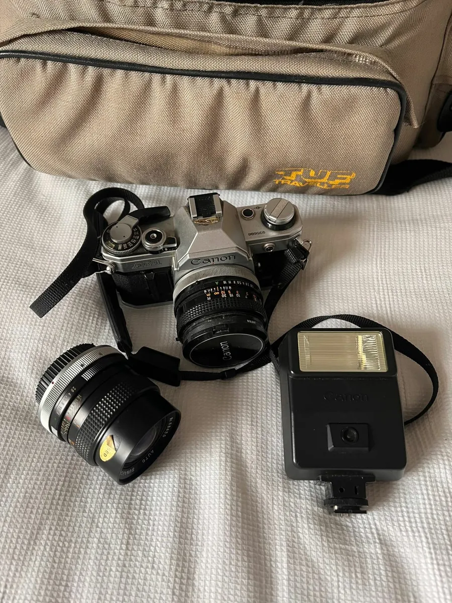 Canon AE1 & Accessories - Image 1