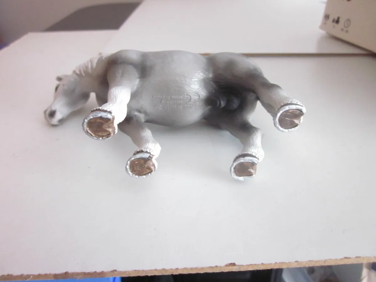 2006 Schleich Percheron Stallion Dapple Grey Horse - Image 4