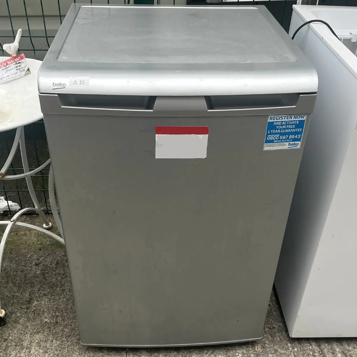 Beko Silver Under Counter Freezer - Image 1