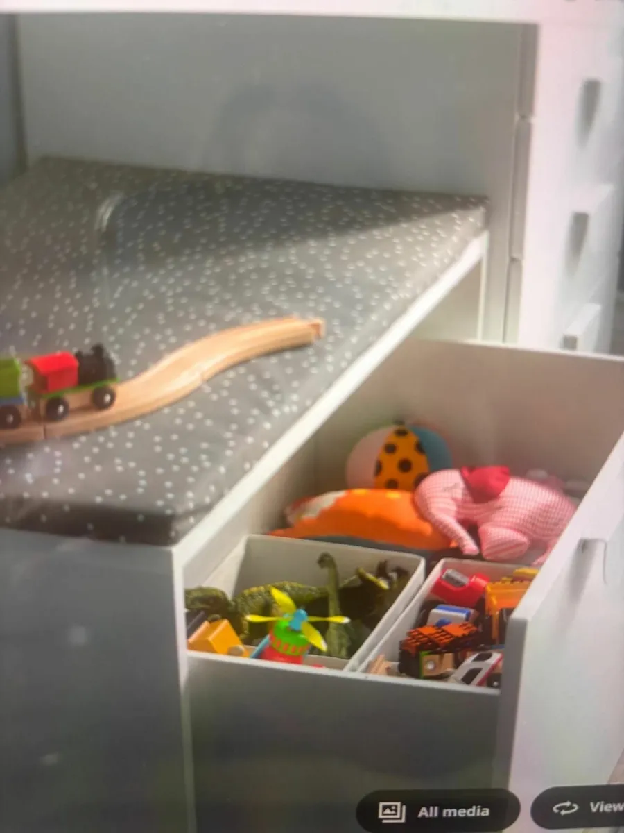 Bench with toy storage