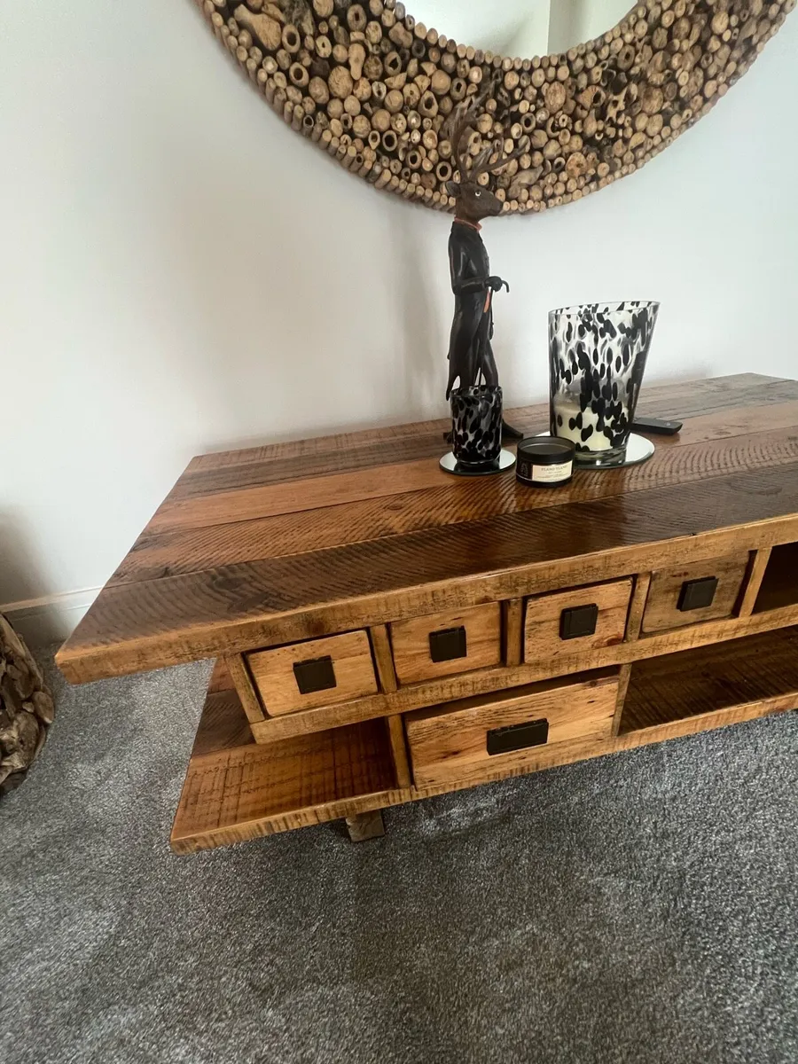 Solid Wood Coffee Table .. Matching TV Stand - Image 3