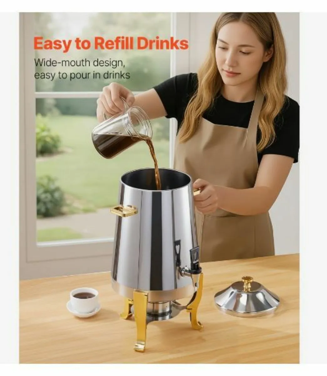 Stainless Steel Hot Tea & Cold Drink Dispenser 13L - Image 3