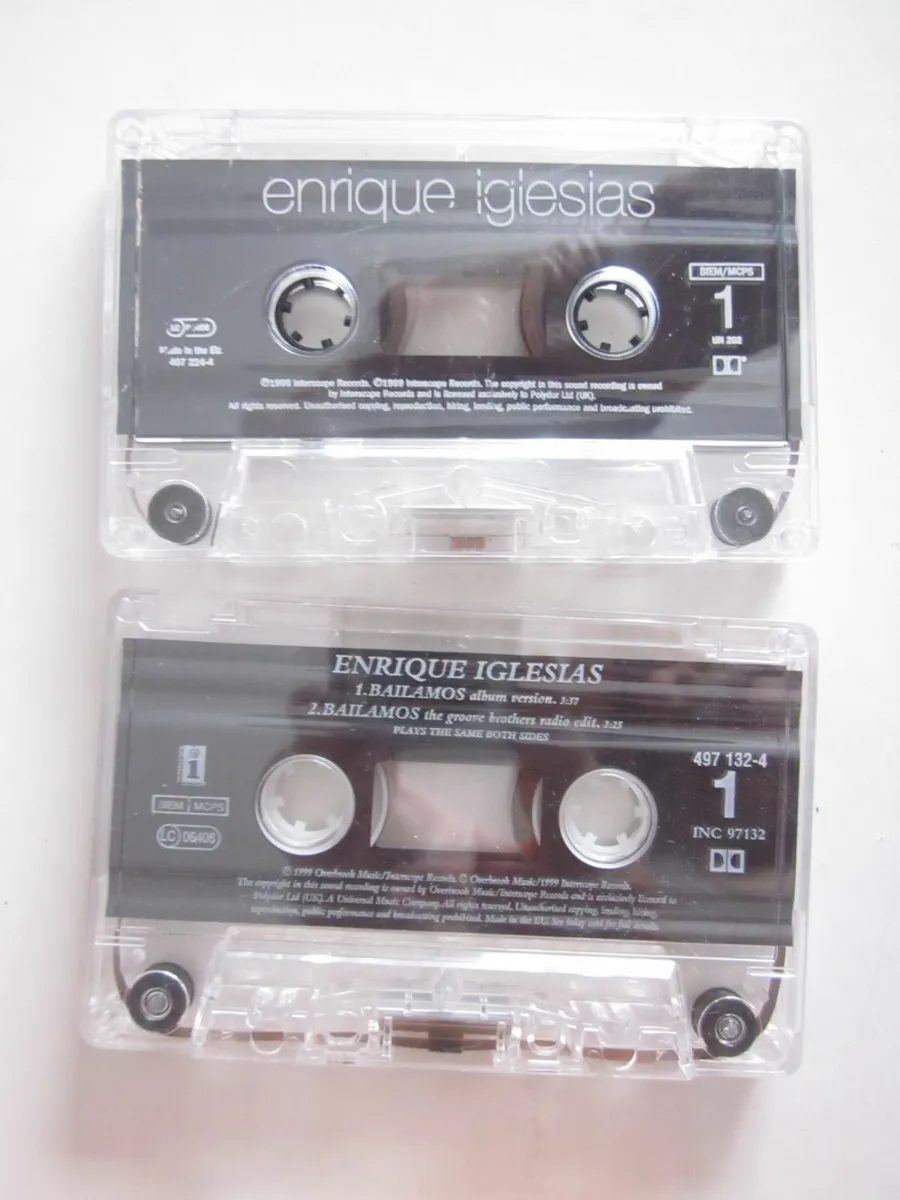 Enrique Ingesias  Bailamose /Rhythm Divine Cassett - Image 3