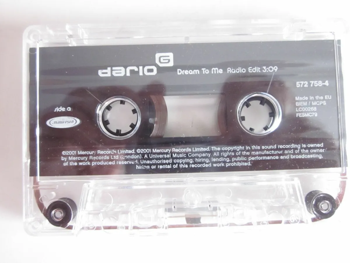 DARIO Dream To Me Cassette Single in Card Sleeve - Image 3
