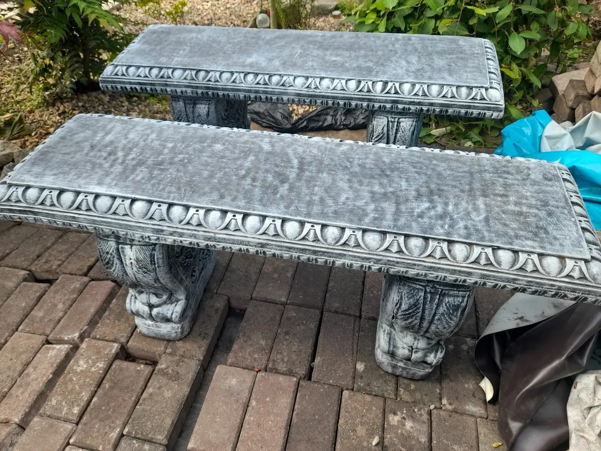 2 Matching Garden Benches - New - 170! - Image 1
