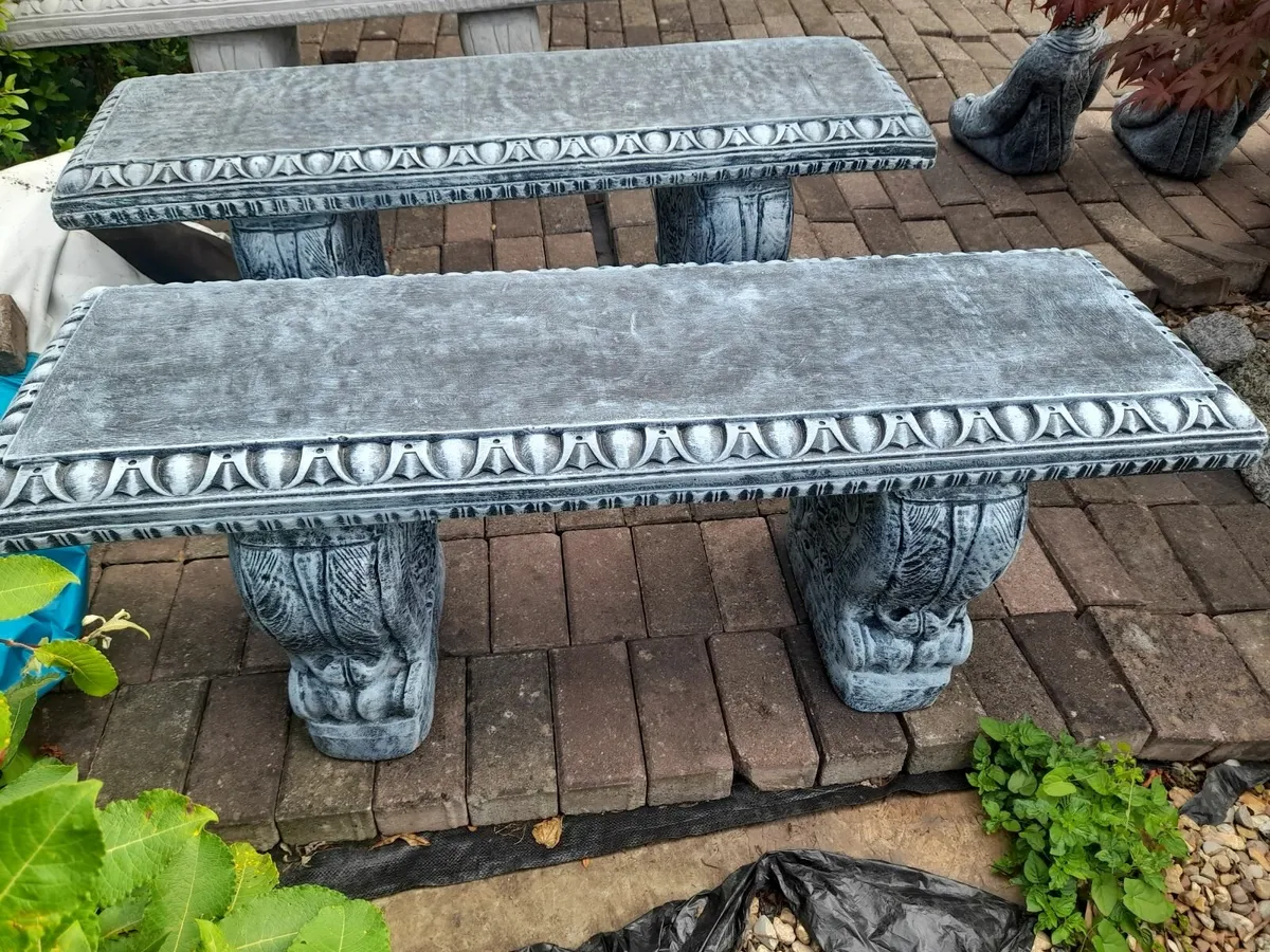 2 Matching Garden Benches - New - 170! - Image 2