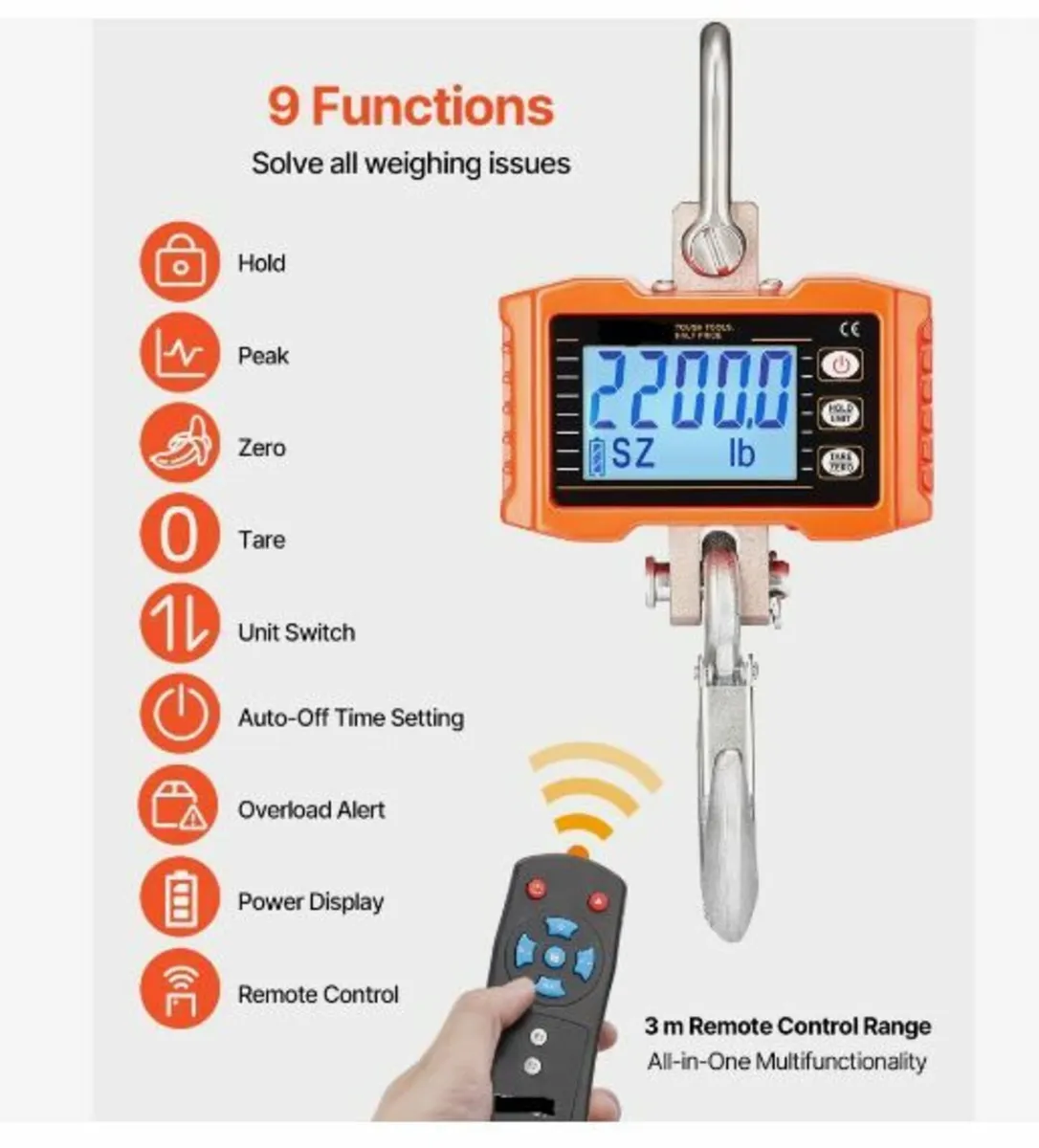Digital Crane Scale Industrial Hanging Scale - Image 3