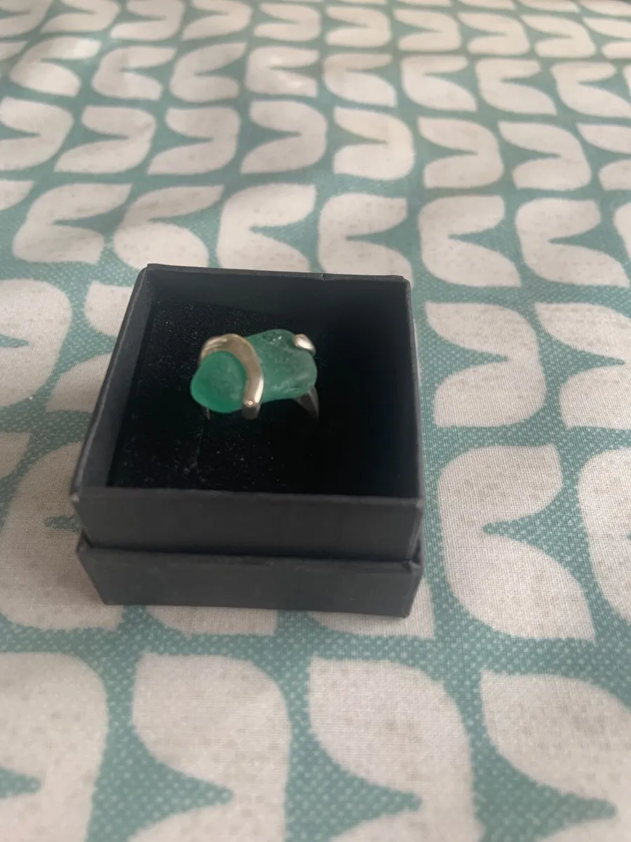 Sea glass Silver ring - Image 2