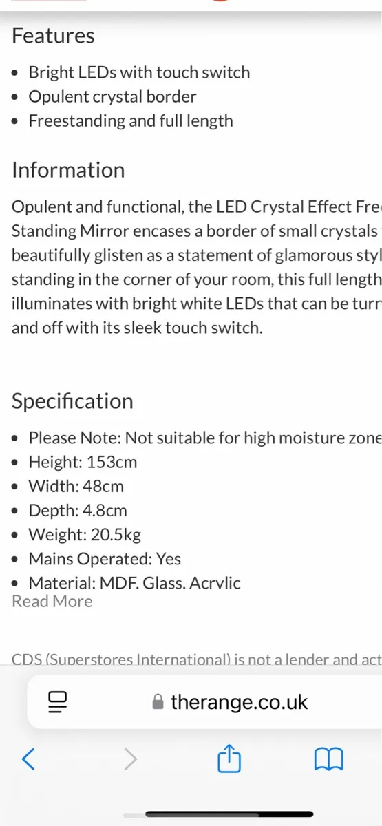 LED free standing mirror - Image 4