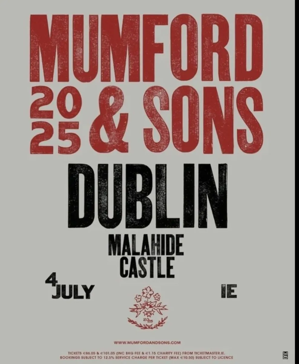 2 Mumford and Sons Tickets