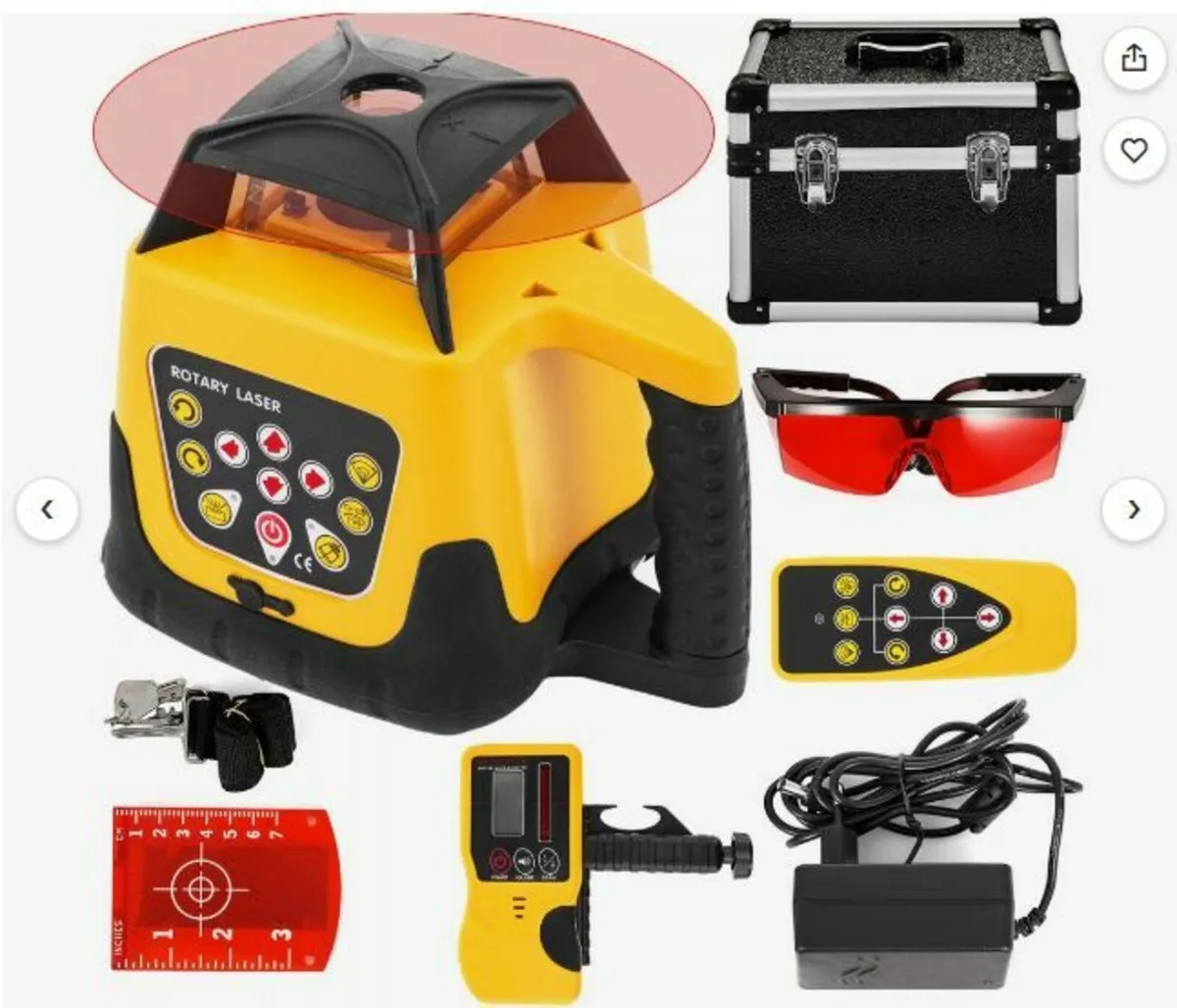 Rotary Laser Level Kit Red Beam Digital - Image 1