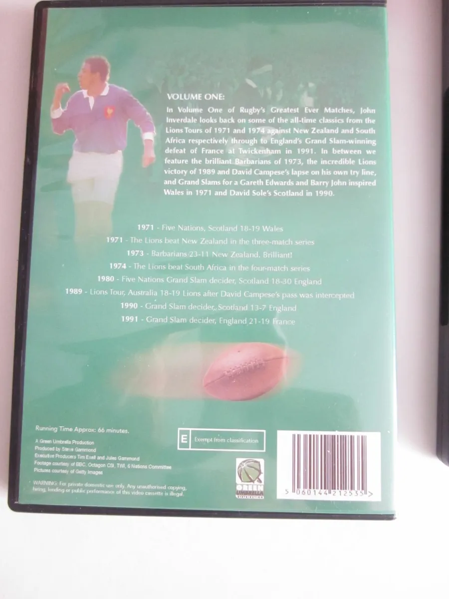 Rugby DVD Bundle - Image 4