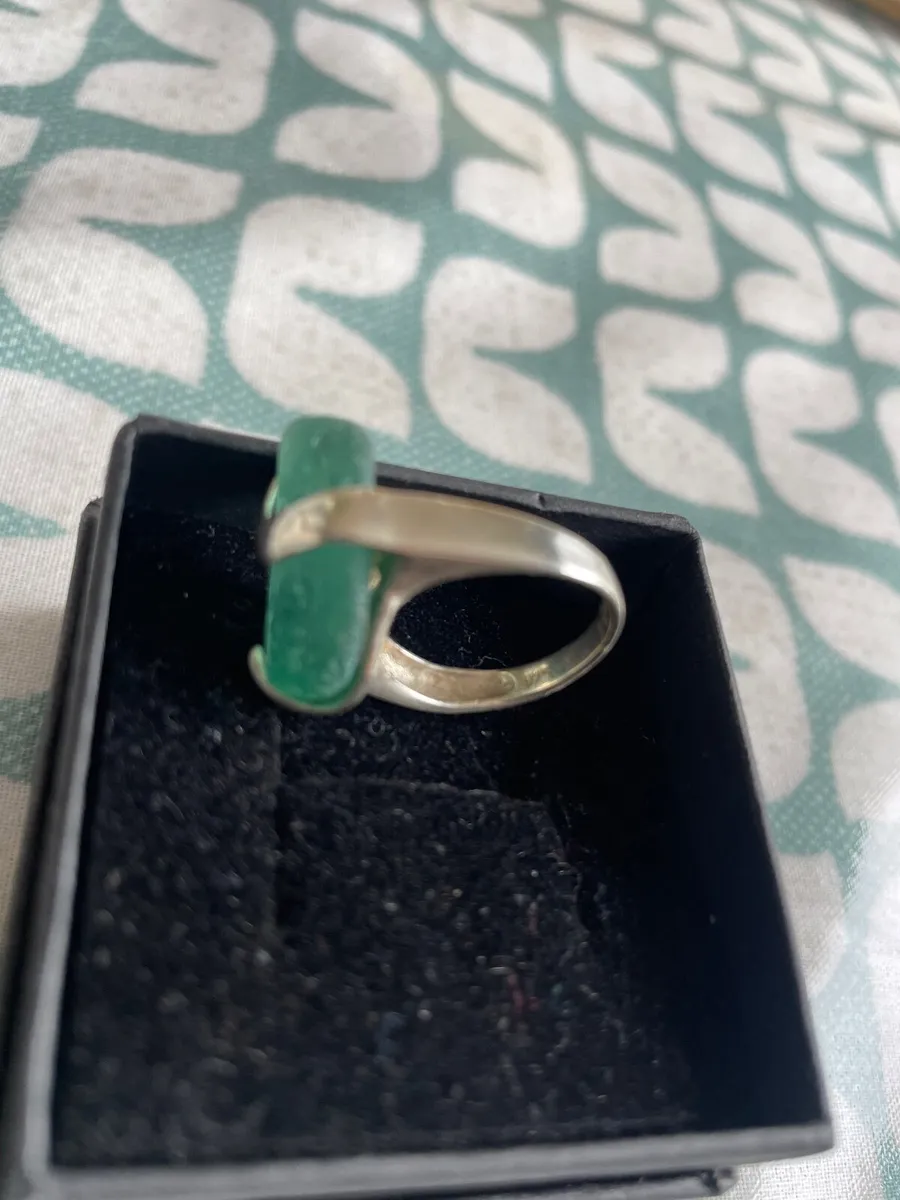 Sea glass Silver ring - Image 3