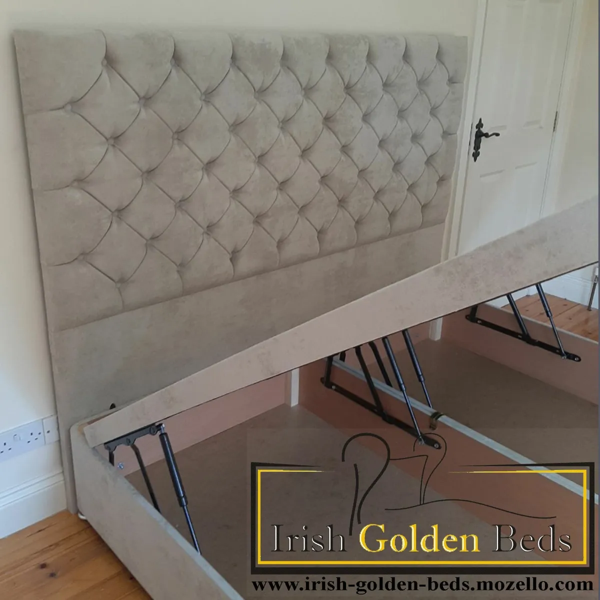 bed frame and headboard, free delivery - Image 1