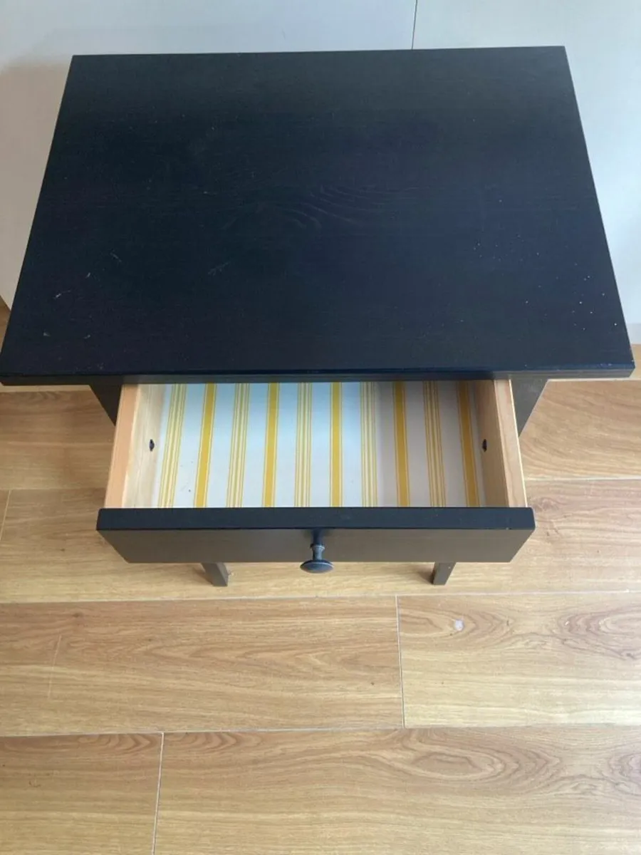 Black Side Stand with drawer - open to offers - Image 2