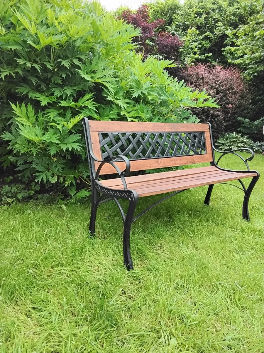 Cast iron garden bench - Image 2