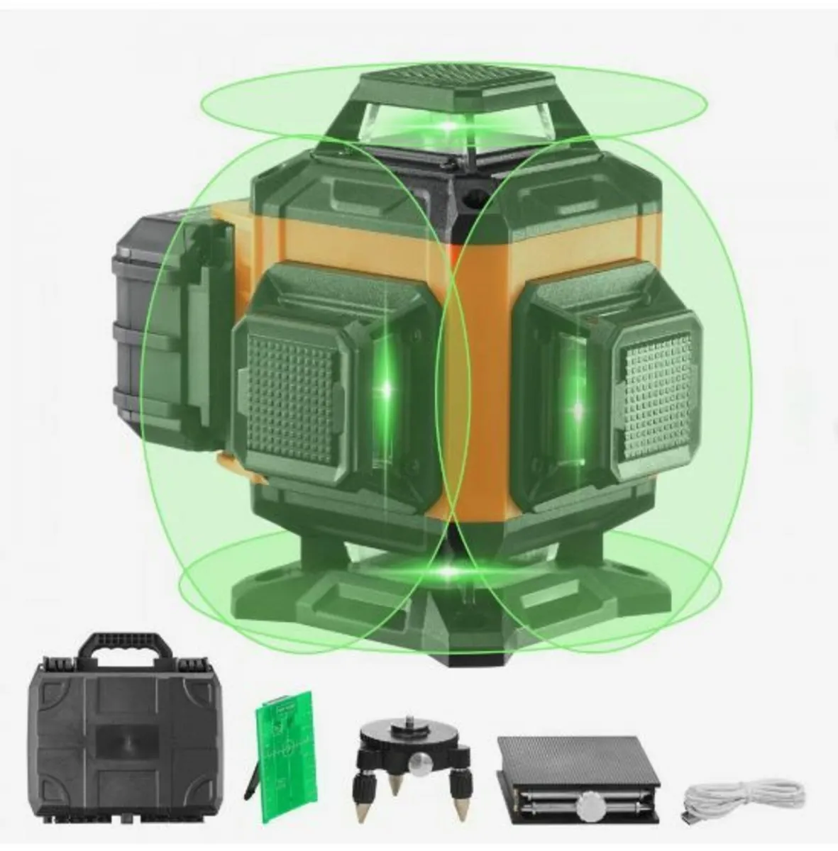Laser Level 100ft Green Cross Line Self - Image 1