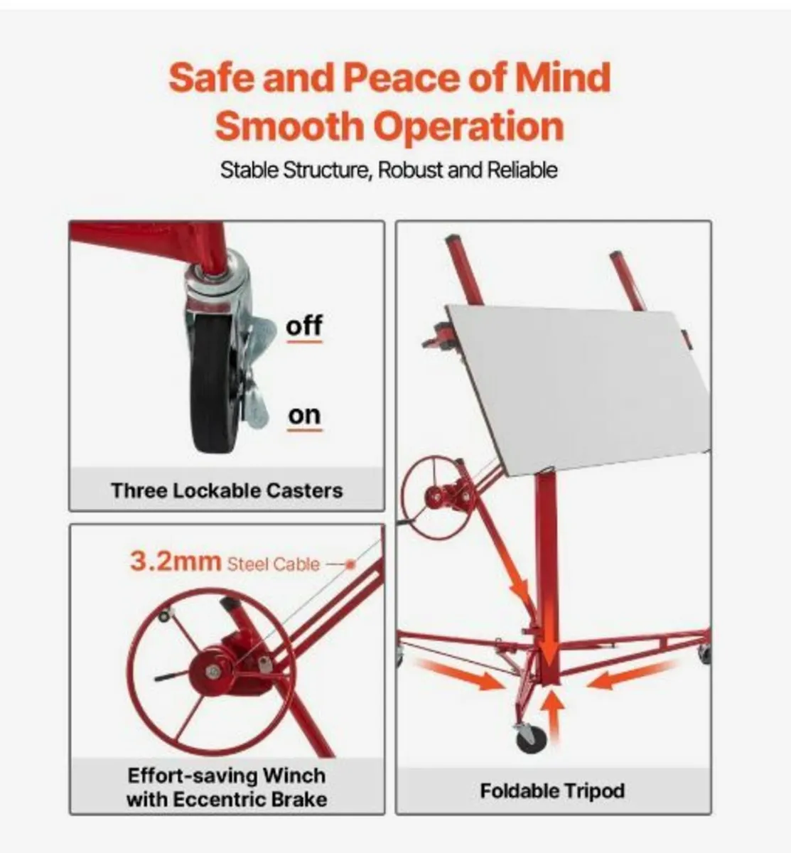 Drywall Rolling Lifter Panel, 16ft - Image 1