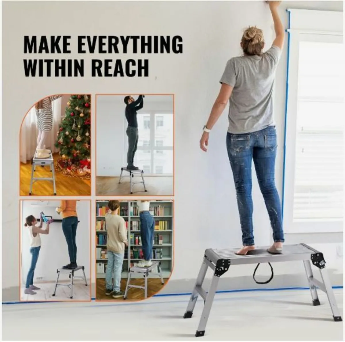 Folding Work Platform, 330 lbs Load Capacity - Image 2