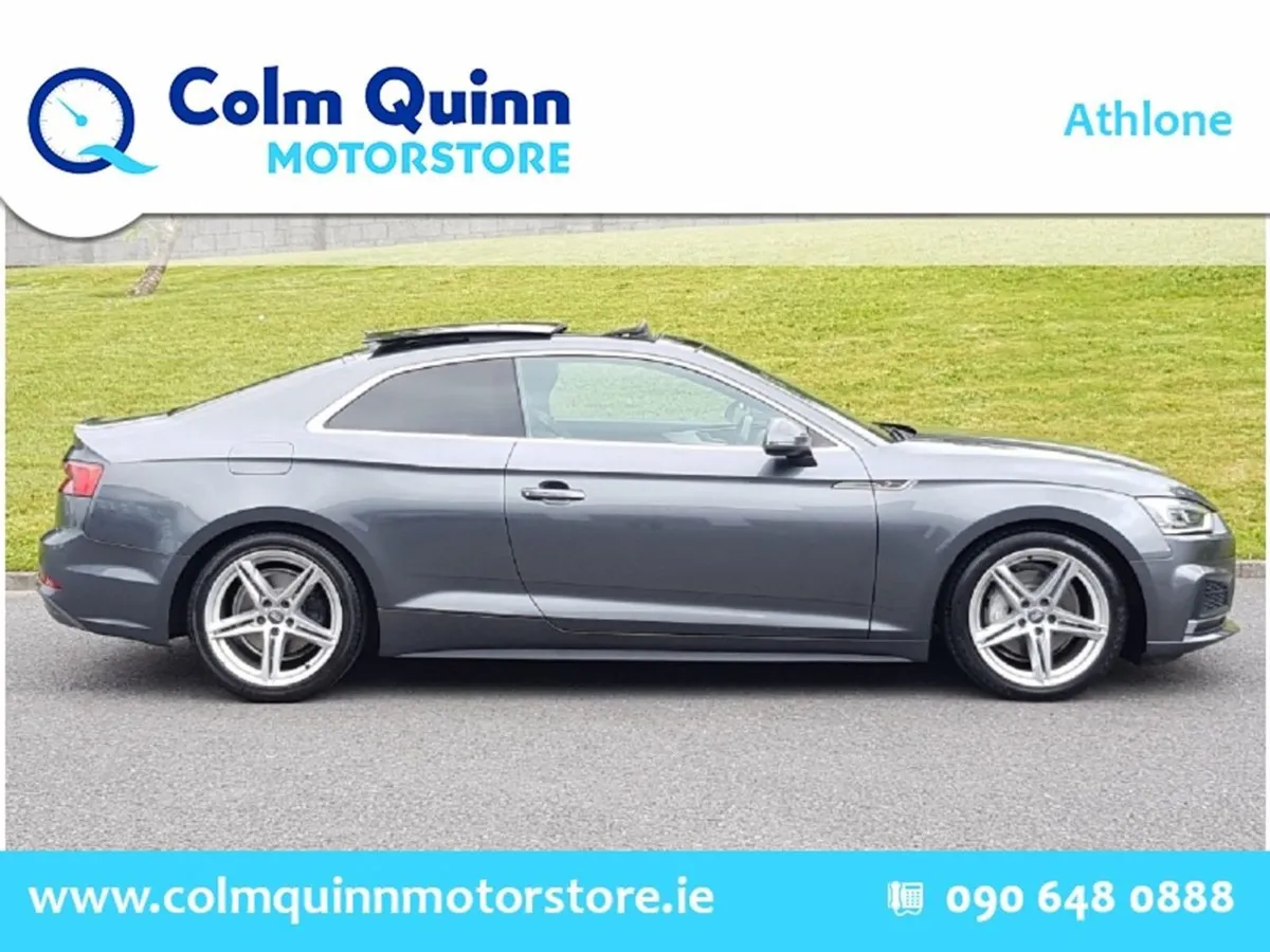 Audi A5 S-line 2.0 TDI Auto - Sunroof - Flat Bott - Image 3