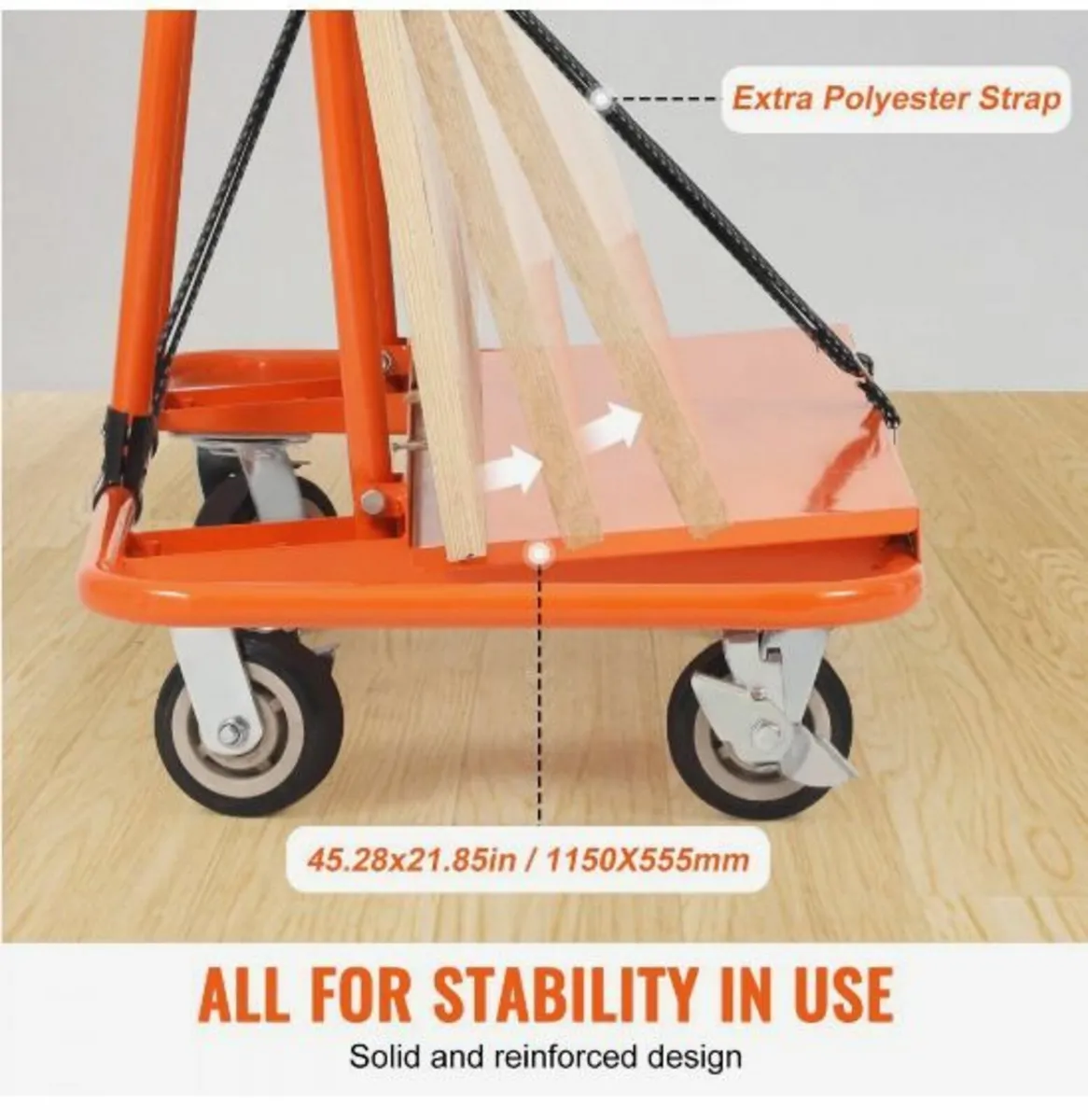 Drywall Cart, 3000 LBS Panel Dolly Cart - Image 4