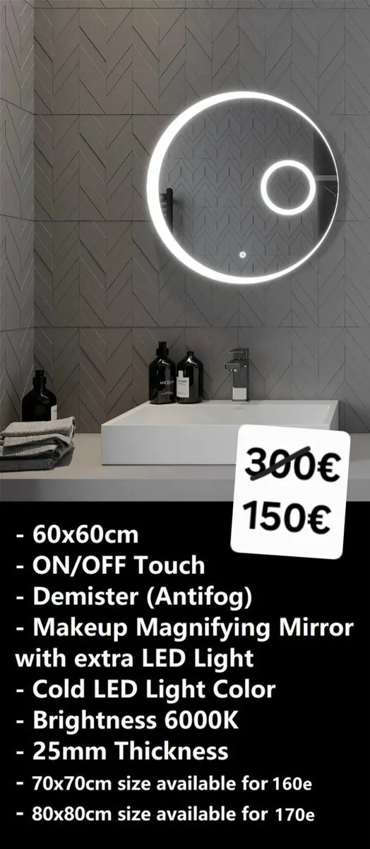 LED Bathroom Mirror - Image 1