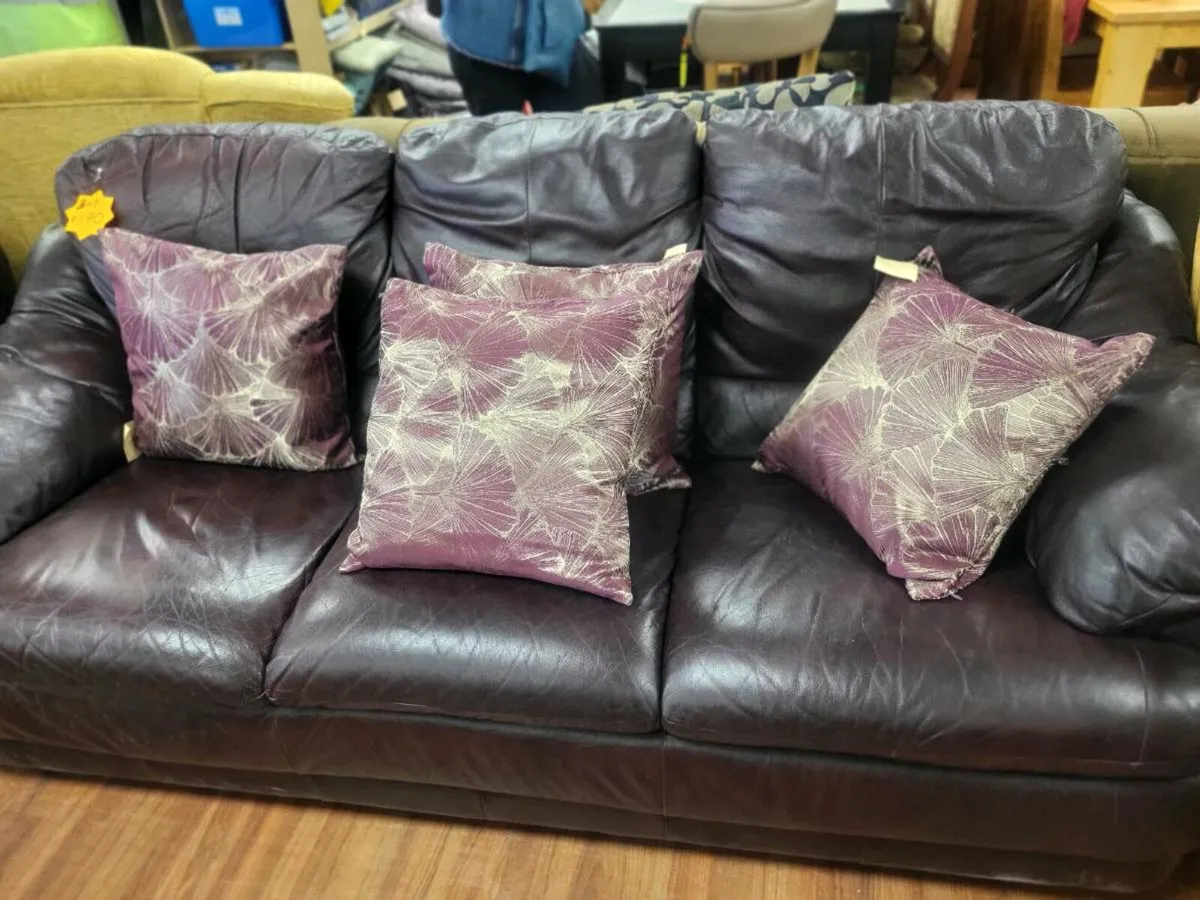 North West Hospice Charity Shop leather chairs + 3 - Image 3