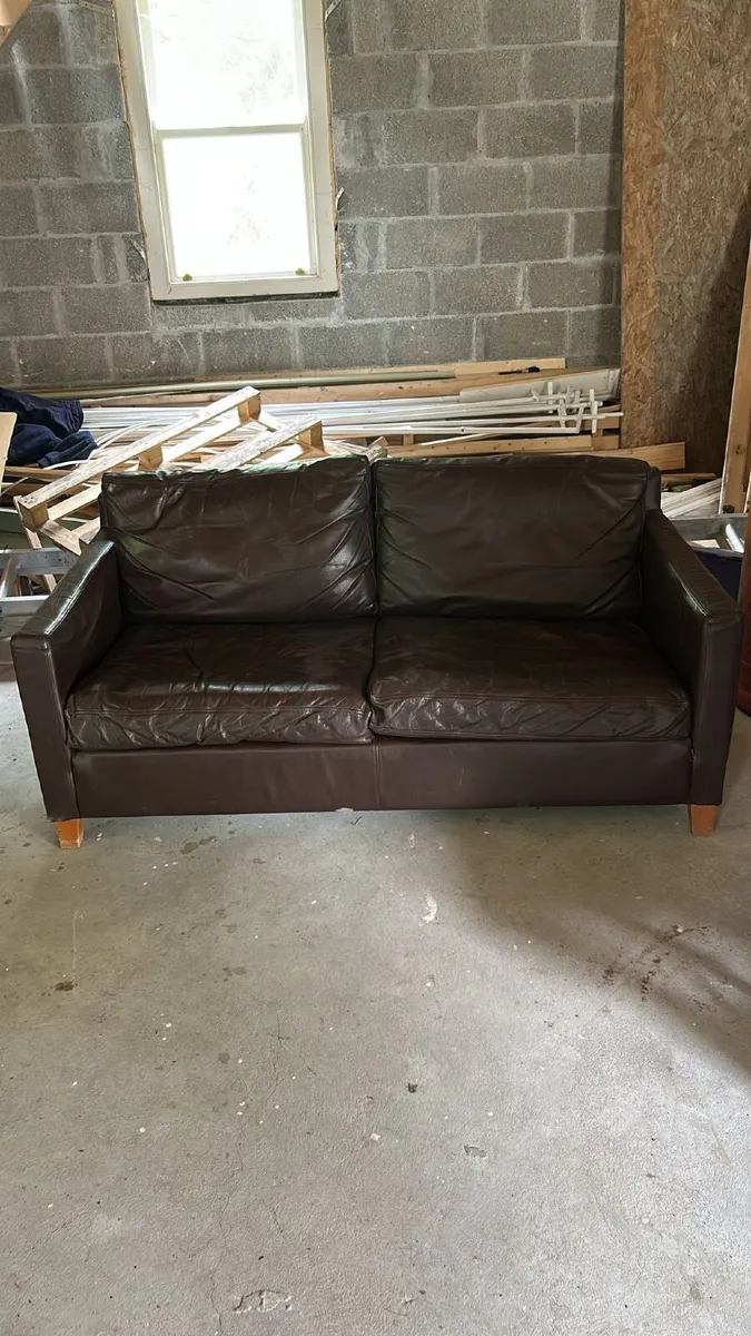 Leather two seater